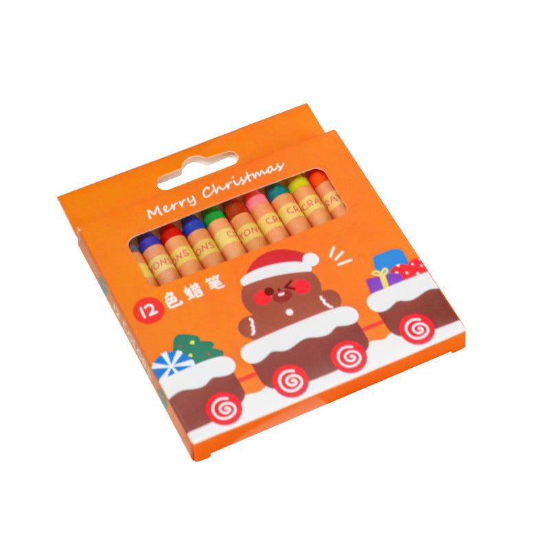 multi-color 12 crayons set for children