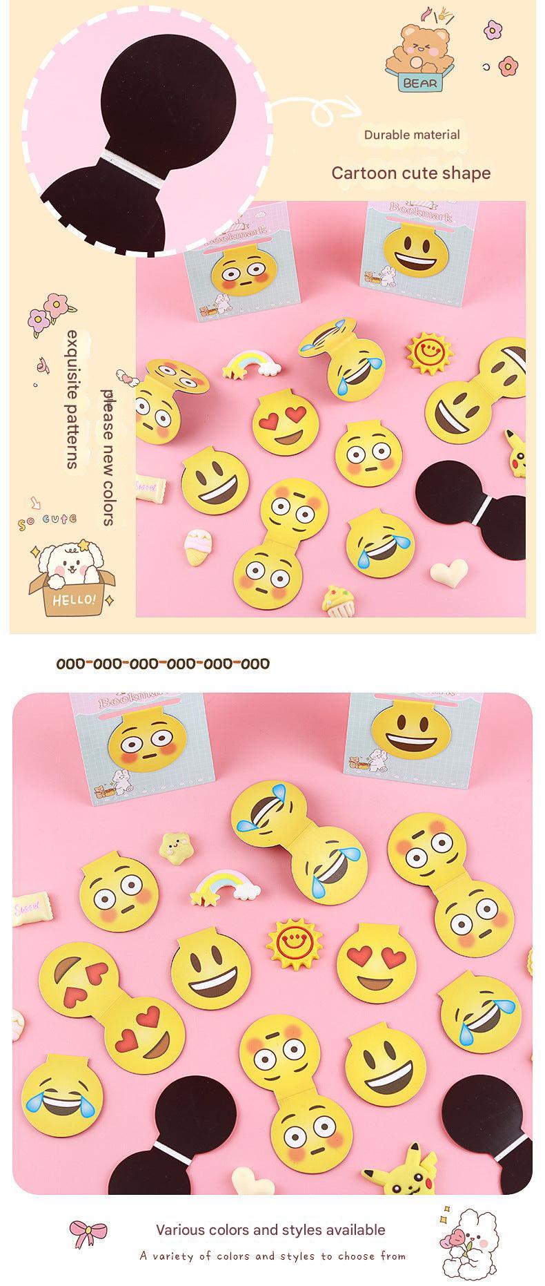 cartoon magnetic bookmark smiling