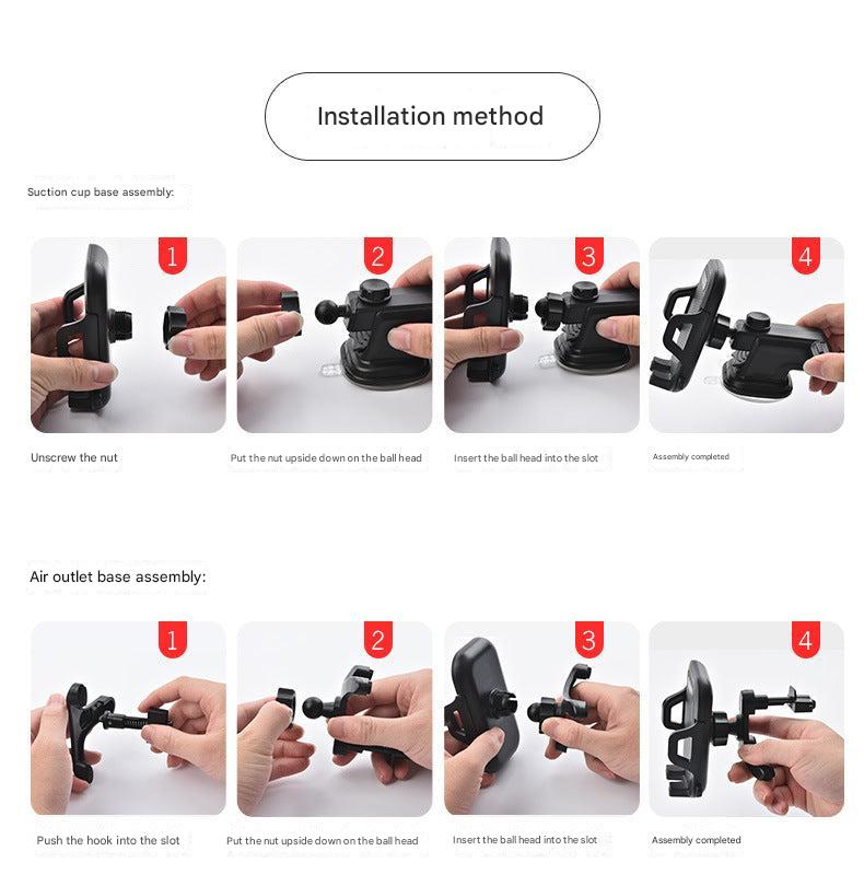 vehicle phone holder installation setup