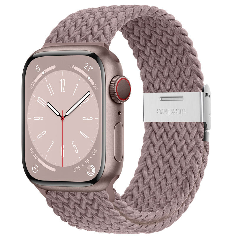 Premium Nylon Woven Strap for Apple Watch - Fits All Series and Sizes - Adjustable Buckle - Stylish and Durable