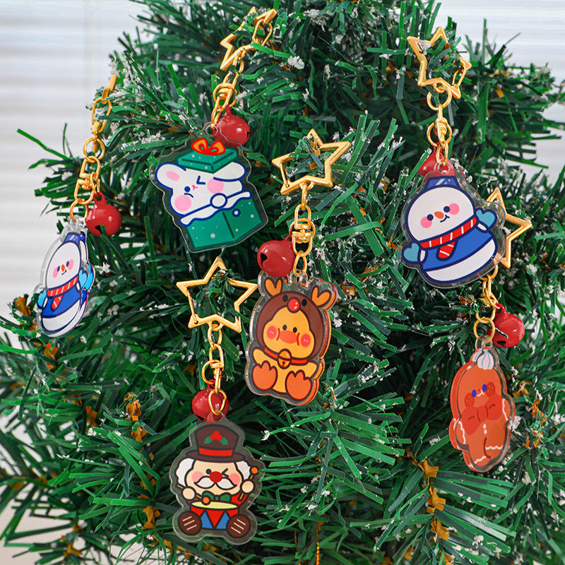 Festive gingerbread keychain image