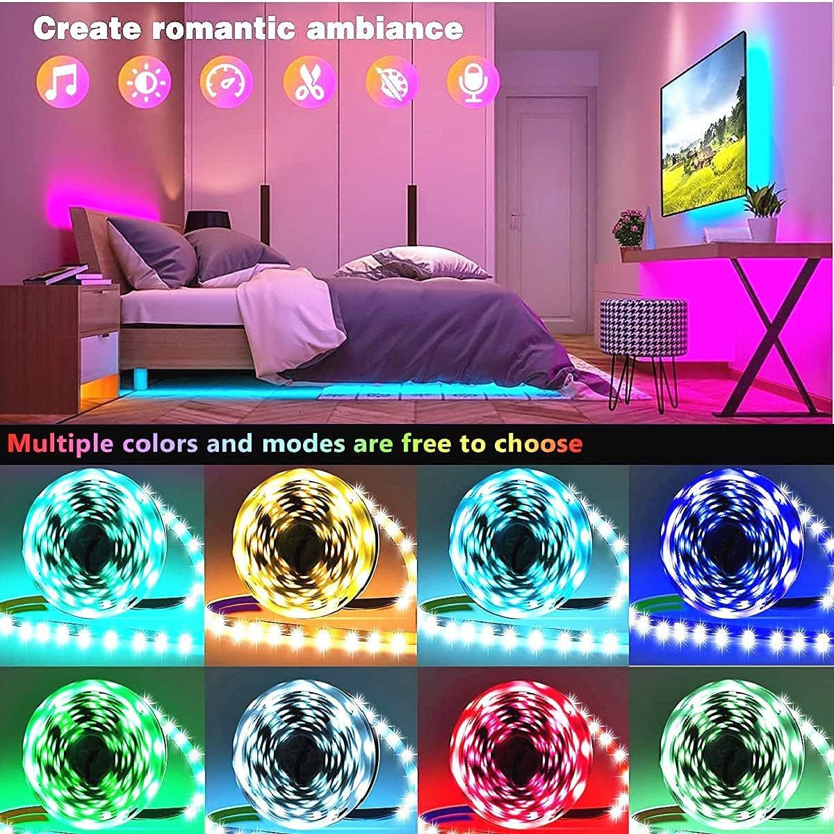 Smart RGB LED strip on display