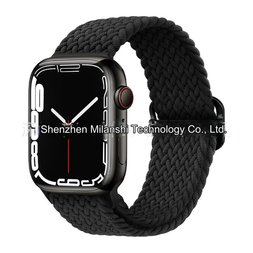 Premium Nylon Woven Watch Band for Apple Watch Series 4, 5, 6, 7, 8, SE, Ultra - Adjustable, Sporty Design