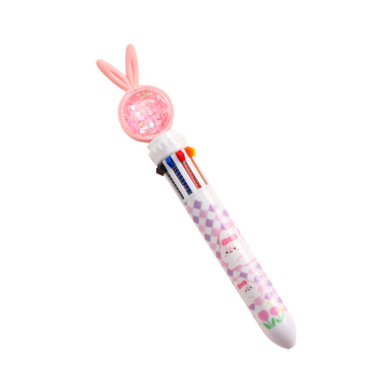 cute cartoon rabbit ballpoint pen multiple colors