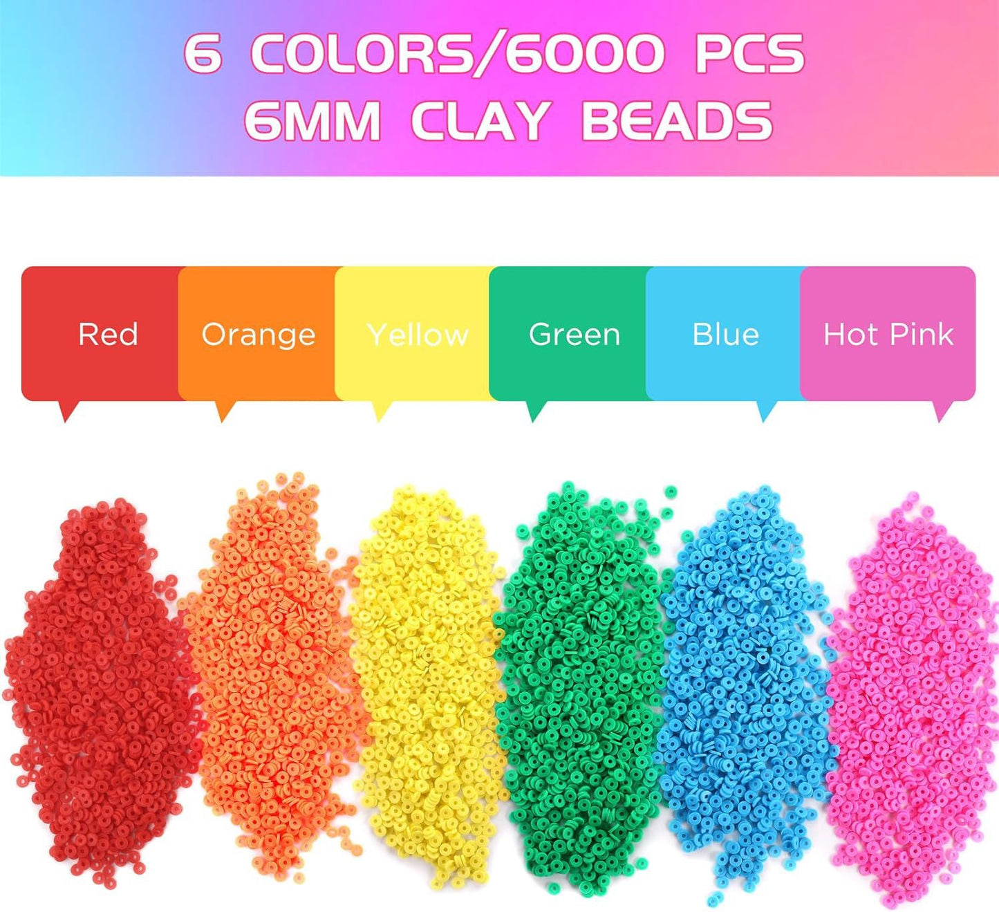 soft clay beads art material