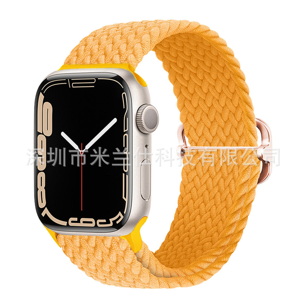 Premium Nylon Woven Watch Band for Apple Watch Series 4, 5, 6, 7, 8, SE, Ultra - Adjustable, Sporty Design