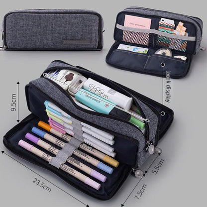 Angoo pencil case with colorful macaroon design