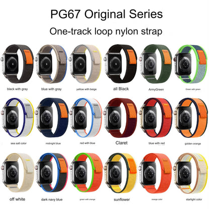 Durable Nylon Sport Strap for Apple Watch - Compatible with Ultra, Series 7 & More - Variety of Colors Available