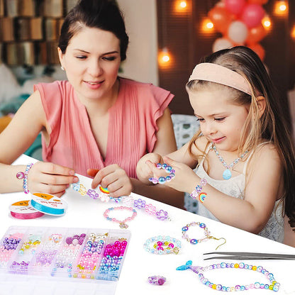 unicorn bead jewelry kit for girls