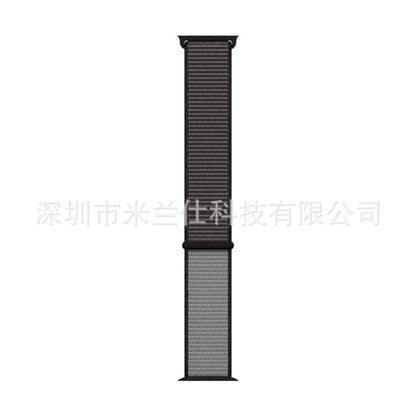 Nylon Sports Band for Apple Watch Series 1-9 & Ultra - Adjustable & Breathable with Velcro Closure