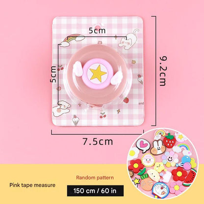 Retractable cartoon measuring tape detailed image