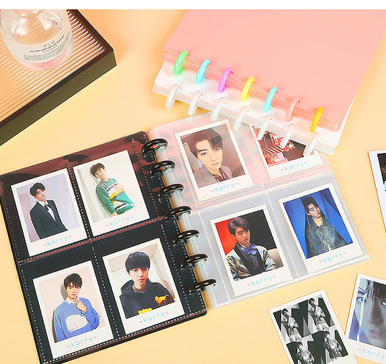 photo album pink cards collectible