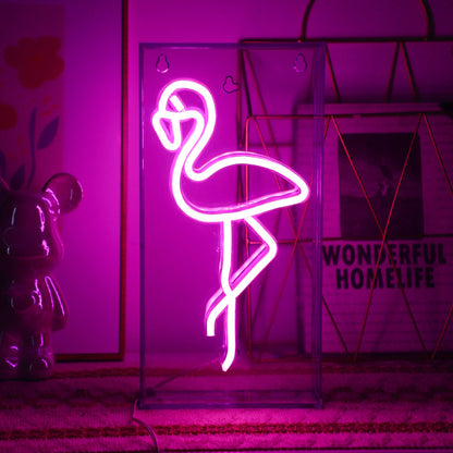 Fun shaped neon wall light for festive decoration