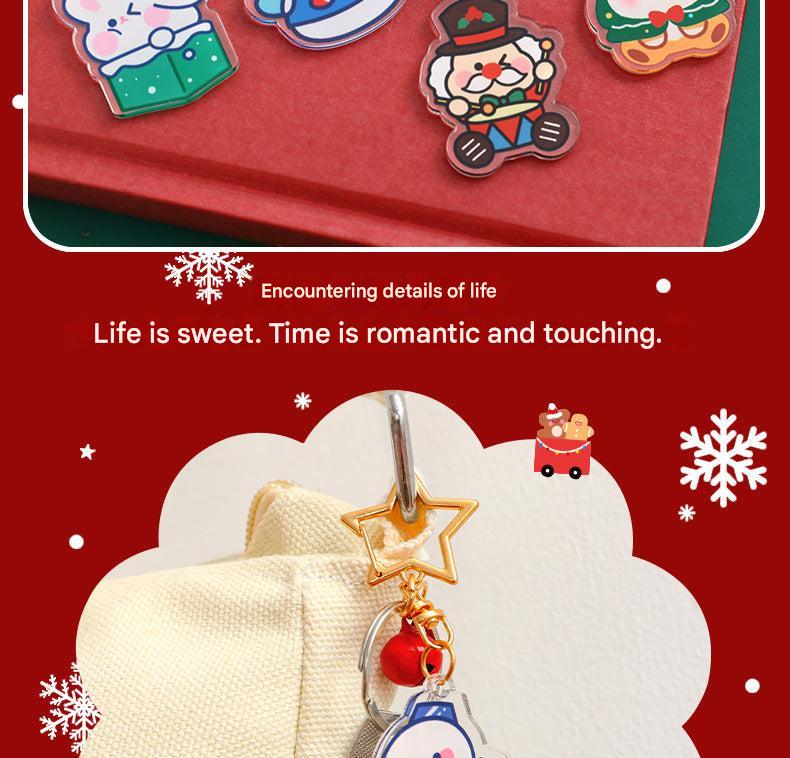 Christmas snowman keychain image