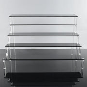 Short five-tier, 30*8 cm, black (Pack of 1)