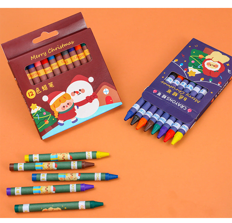 vibrant Christmas Surprise crayon kit