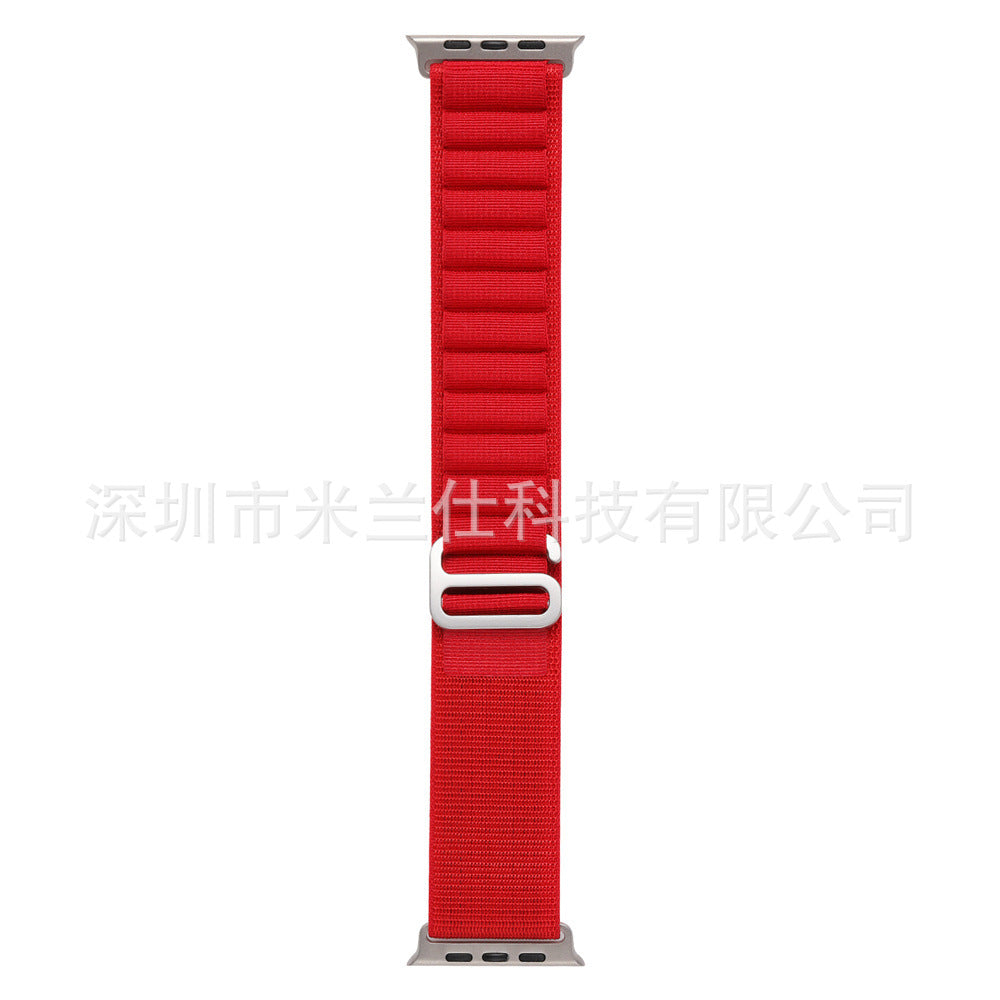 Durable Nylon Sport Strap for Apple Watch - Compatible with Ultra, Series 7 & More - Variety of Colors Available