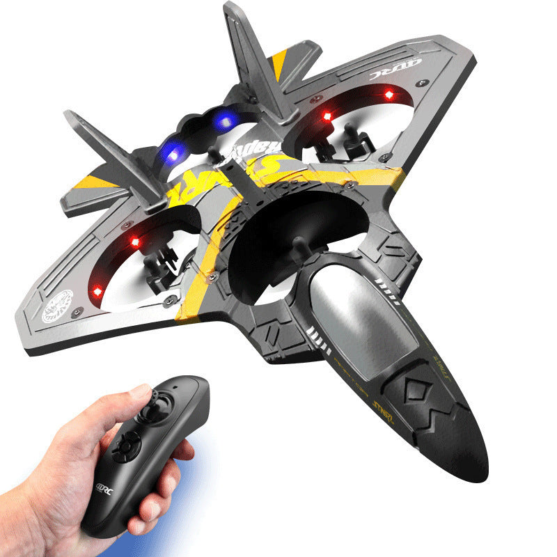 closeup of kids RC plane remote control