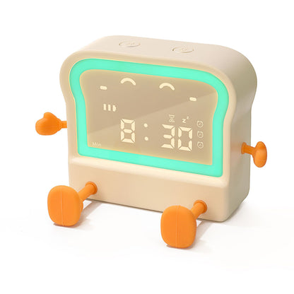 digital display alarm clock with multiple features