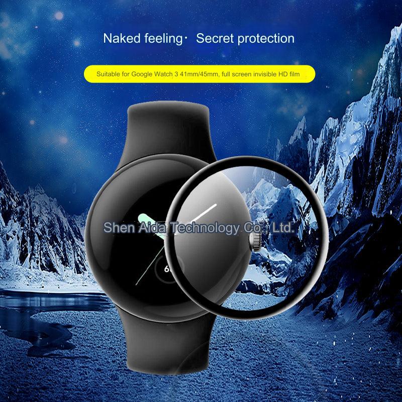 3D Curved Hydrogel Screen Protector for Google Pixel Watch 3 (41mm & 45mm) - HD, Anti-Fingerprint, Full Coverage