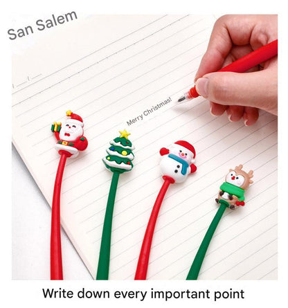 Lightweight Santa black gel pen