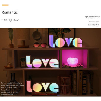 romantic light box tropical island theme