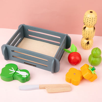 play kitchen wooden vegetables