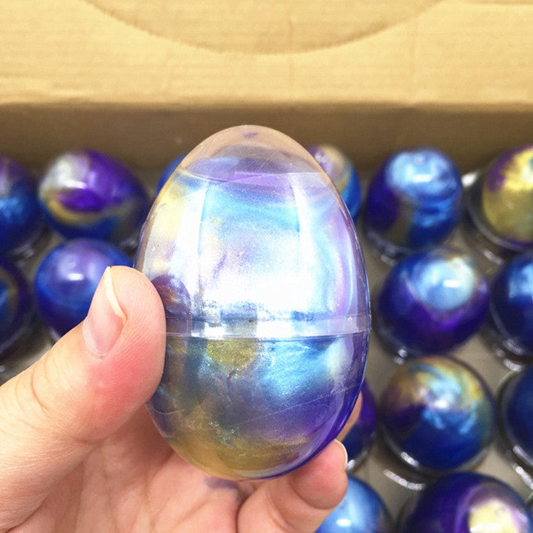 Colorful Galaxy Egg Crystal Slime - DIY Fun for All Ages