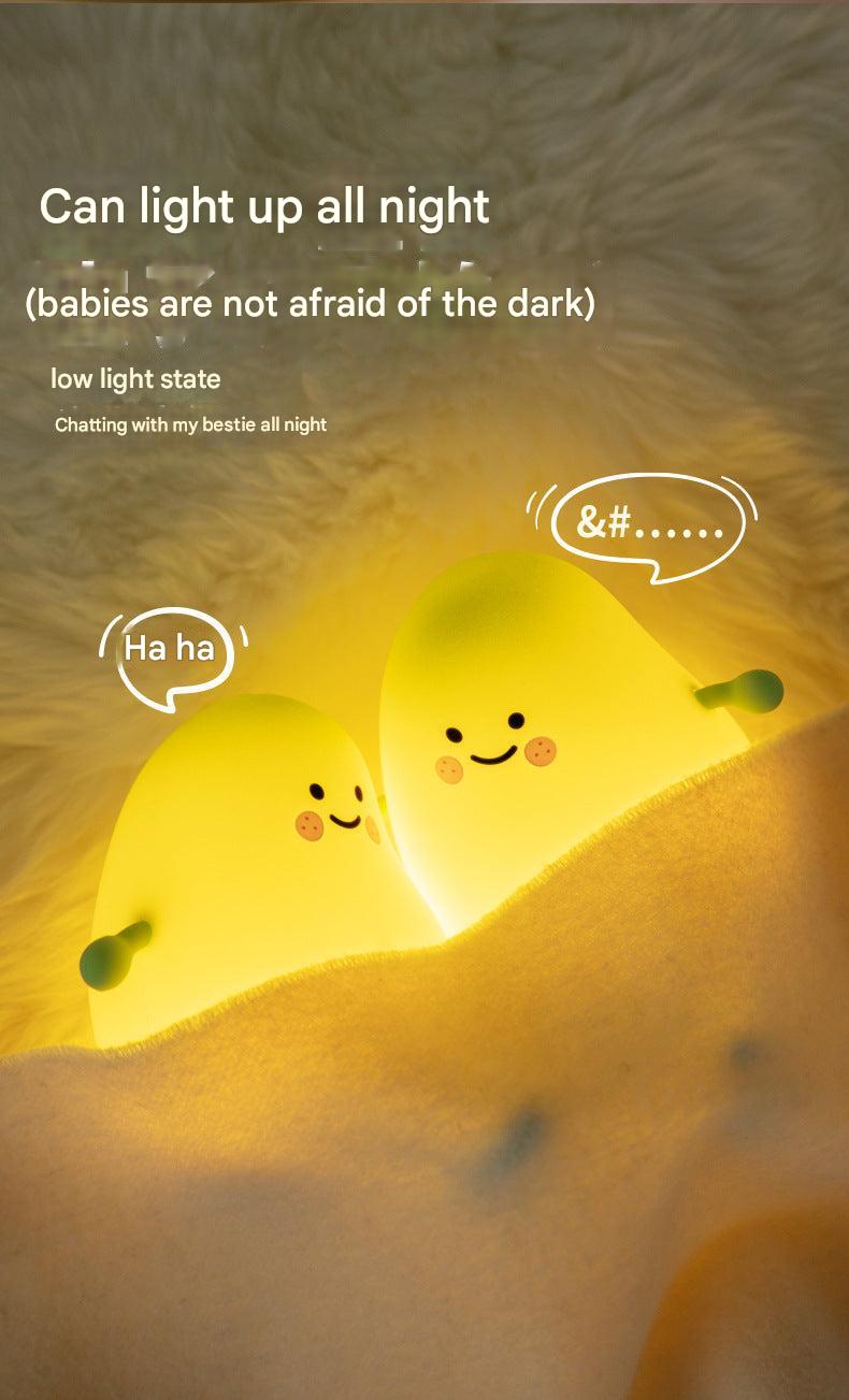 child-friendly silicone night lamp with warm lighting