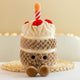 Brown Birthday Cake (Pack of 2)