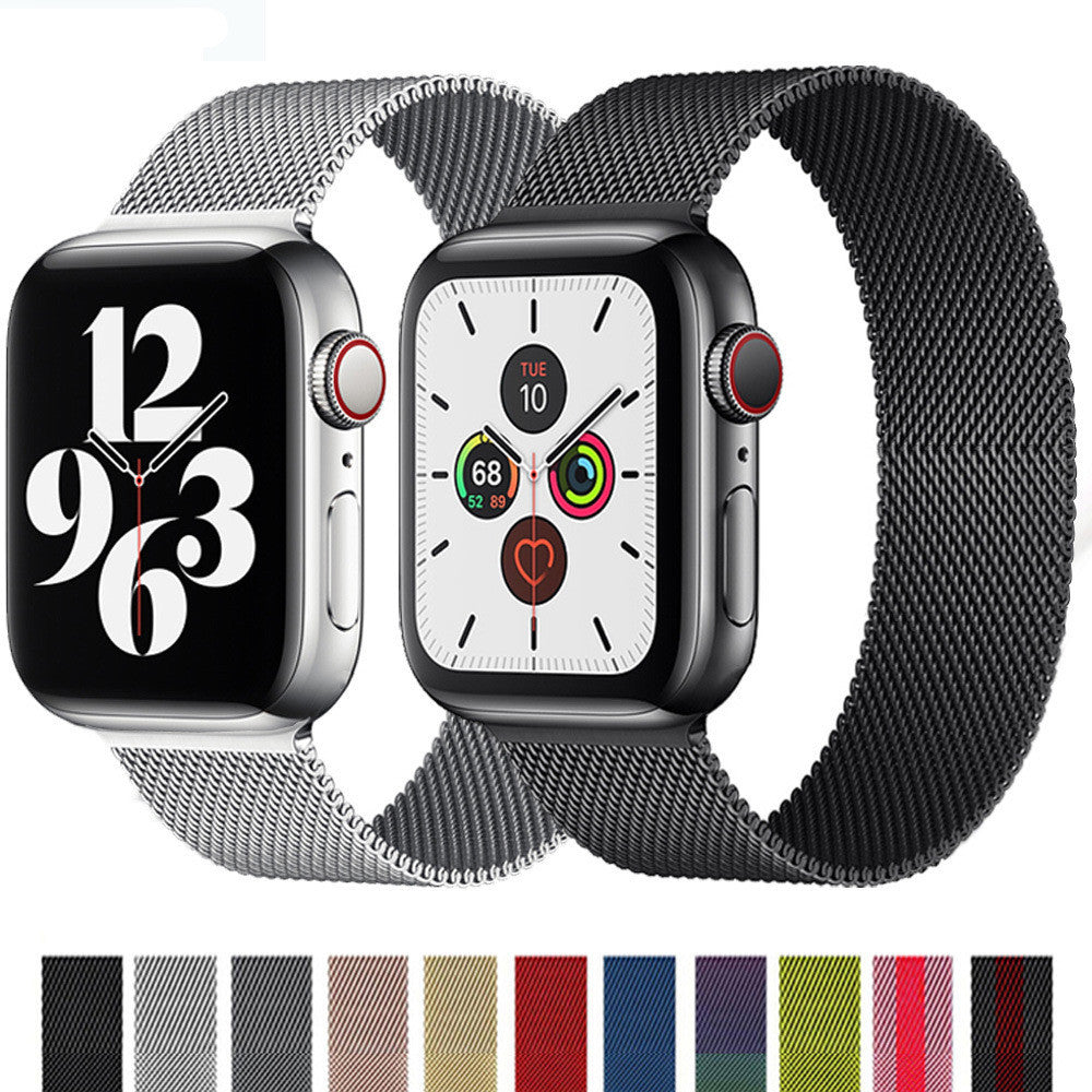 Premium Metal Milanese Loop Band for Apple Watch Series 1-9 & SE - Stylish, Adjustable & Breathable | Multiple Colors Available