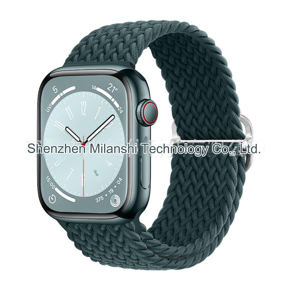 Premium Nylon Woven Watch Band for Apple Watch Series 4, 5, 6, 7, 8, SE, Ultra - Adjustable, Sporty Design