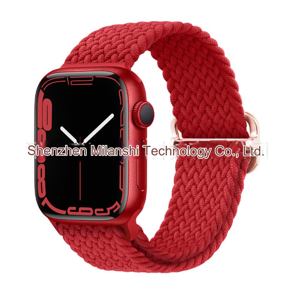 Premium Nylon Woven Watch Band for Apple Watch Series 4, 5, 6, 7, 8, SE, Ultra - Adjustable, Sporty Design