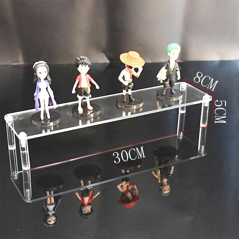 Sturdy transparent acrylic display setup