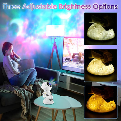 colorful LED bedroom night light projector