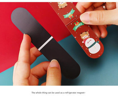 Holiday-themed magnetic bookmark set for students