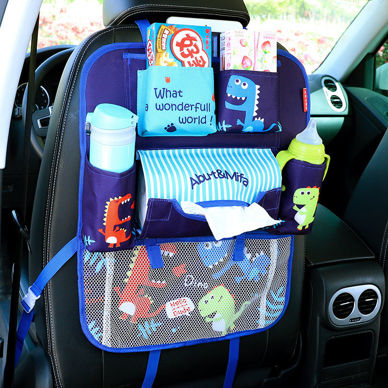 green dinosaur car organizer