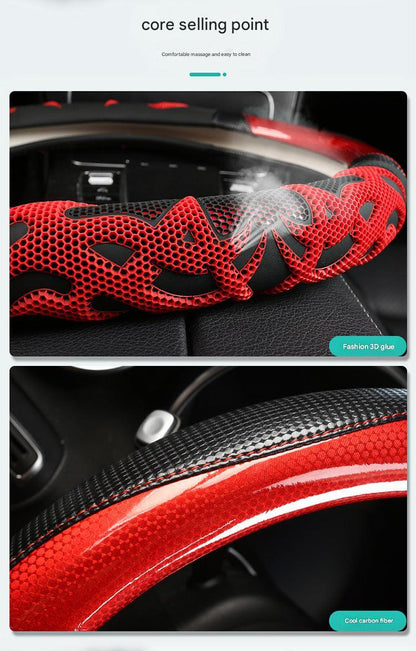 durable synthetic leather steering cover