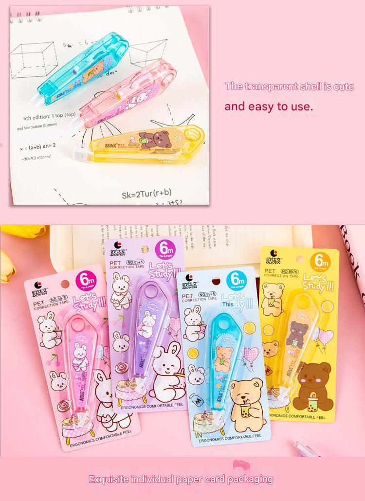 fun green cartoon dog correction tape