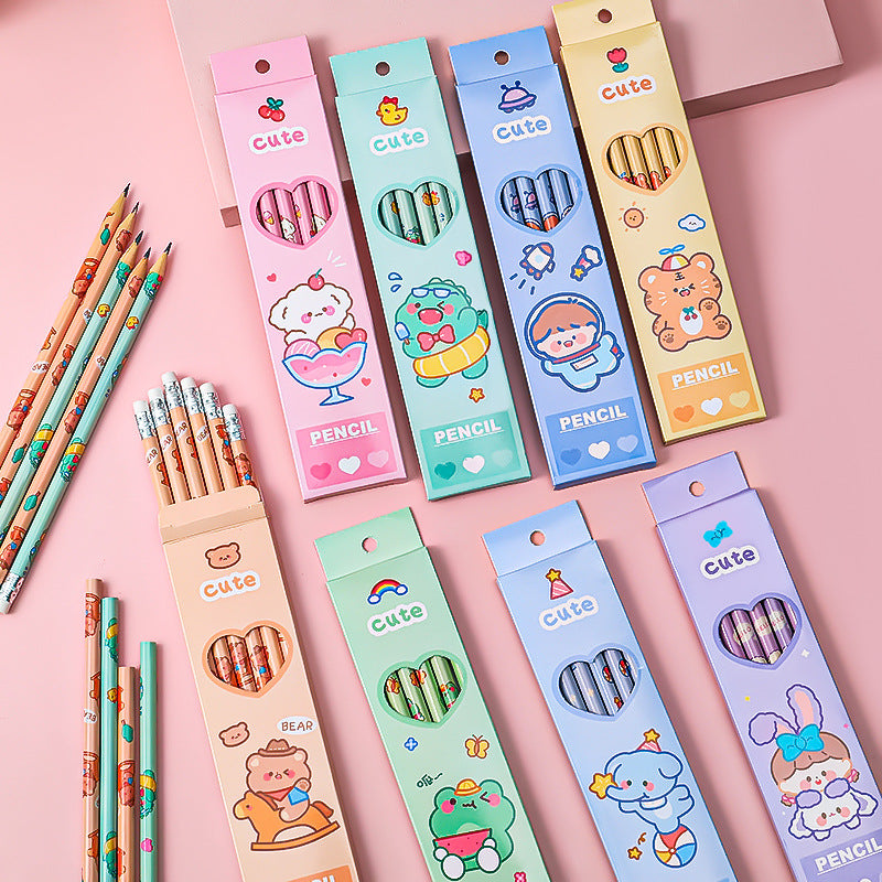 children's cartoon themed pencils for drawing