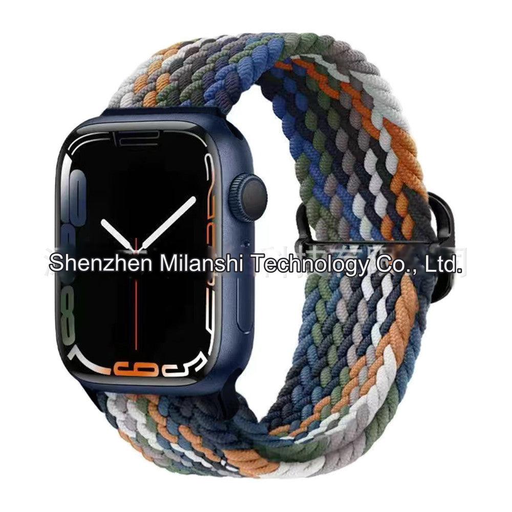 Premium Nylon Woven Watch Band for Apple Watch Series 4, 5, 6, 7, 8, SE, Ultra - Adjustable, Sporty Design