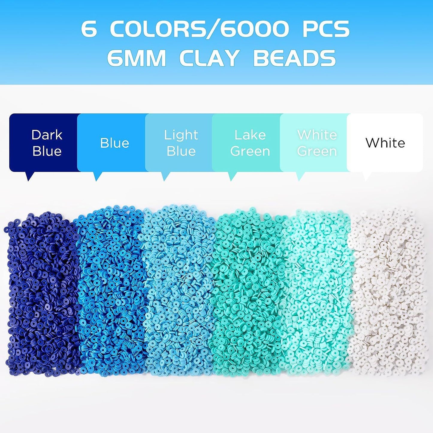 soft clay beads art material