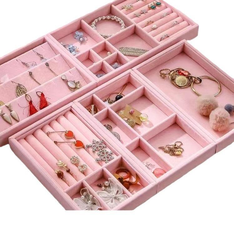 modern minimalist pink jewelry tray