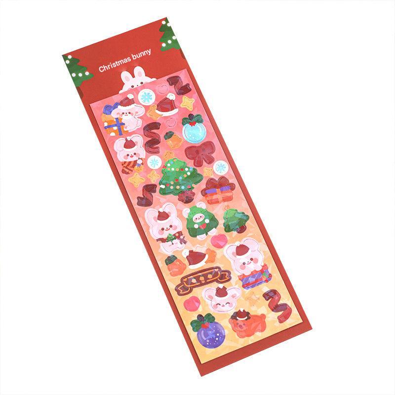 Holidays festive arts sticker set