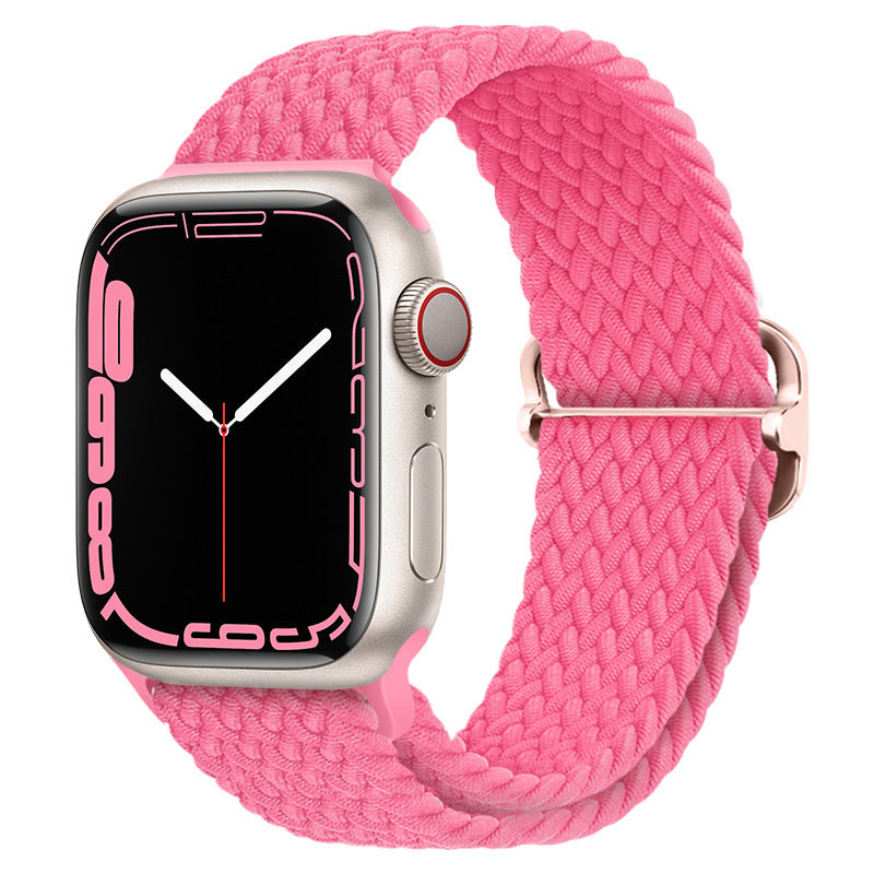 Premium Nylon Woven Watch Band for Apple Watch Series 4, 5, 6, 7, 8, SE, Ultra - Adjustable, Sporty Design