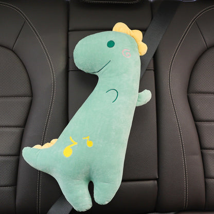 playful yellow deer car seat belt pad image