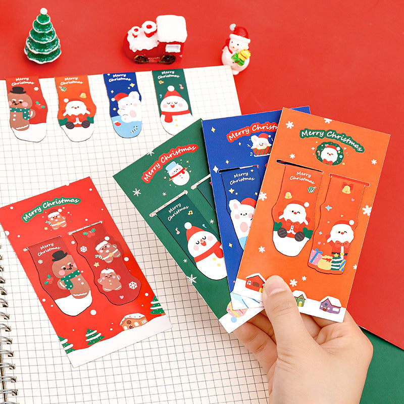 snowman Christmas magnetic book page clip