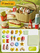 Dessert Basket Set [27 Pieces] with Picnic Mat (Pack of 3)